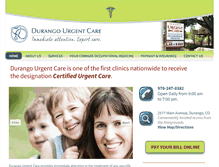 Tablet Screenshot of durangourgentcare.com
